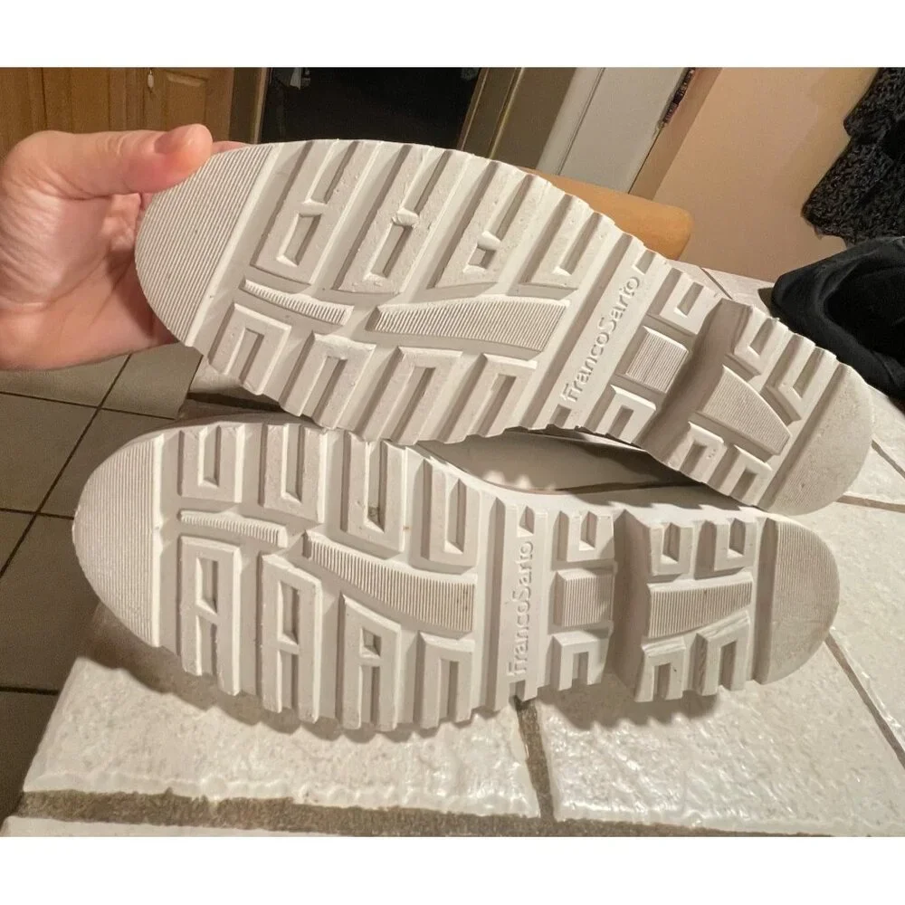 Franco Sarto Cedra Leather Loafers Penny Lug Sole & Stitching Detail Size 8M - Picture 9 of 10